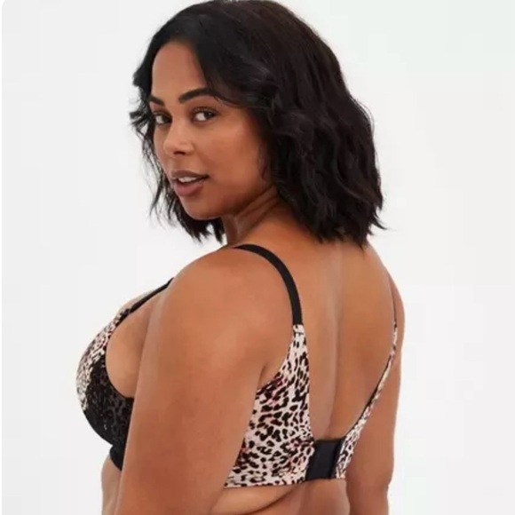 Torrid Curve Dream Wire-Free Push-Up Bra Leopard Print Size 44B - Picture 2 of 11